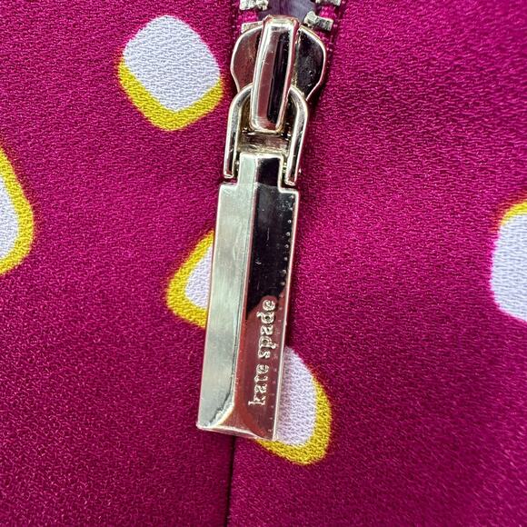 Kate Spade Mallow Crepe Polka Dot Swing Mini Dress Size 00 Romantic Whimsigoth - Picture 12 of 13